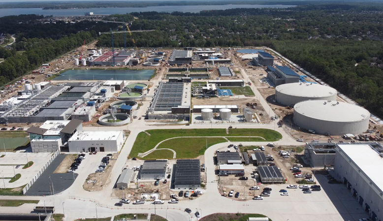 engineer working at a water treatment facility